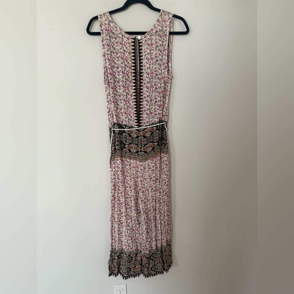 Anthropologie RAGA Ditsy Floral Lightweight Boho Romper Jumpsuit with Tie - Picture 15 of 17